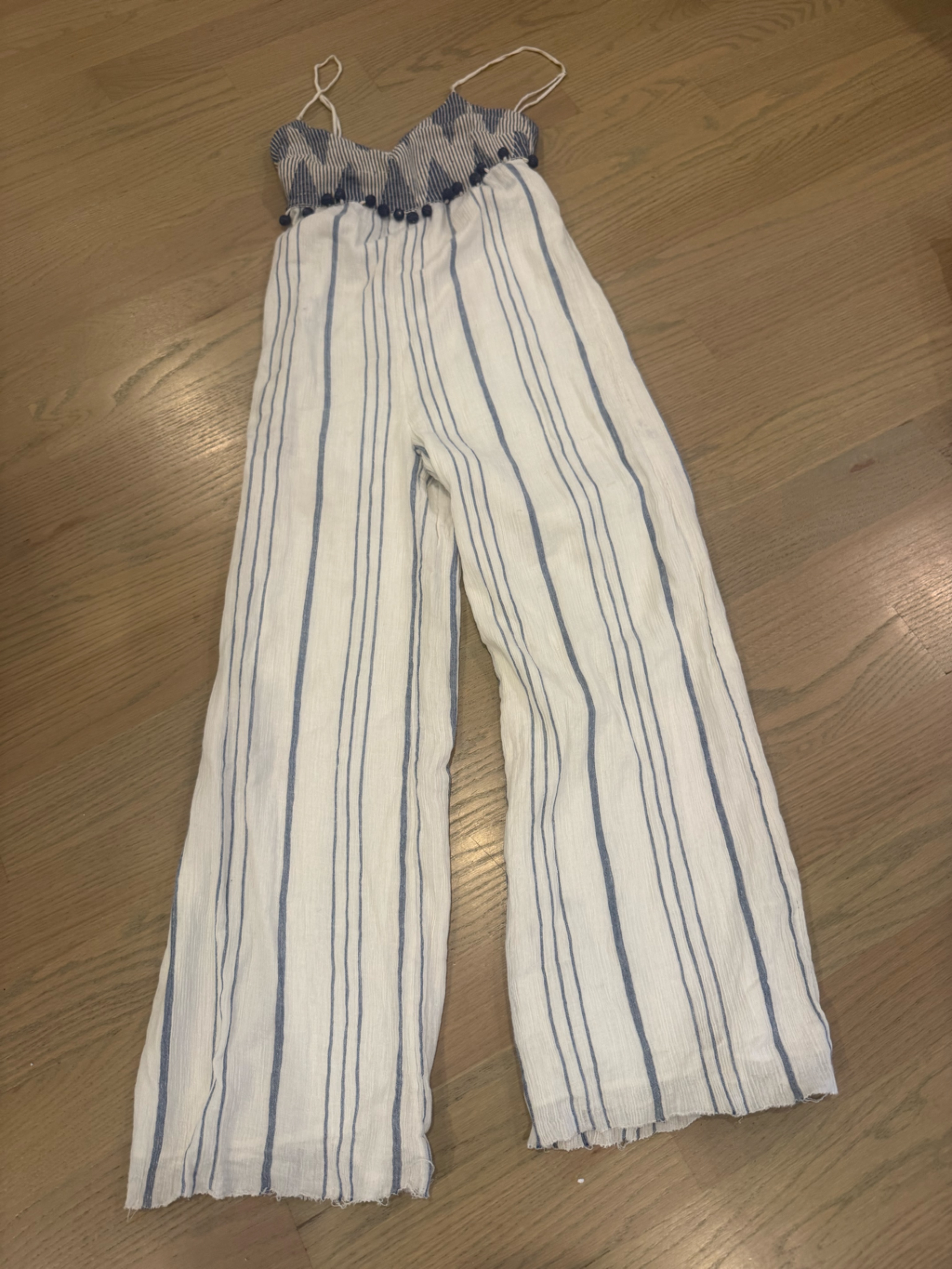 Saylor White And Navy Jumpsuit